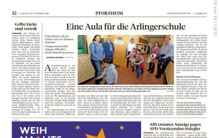 Eine Aula für die Arlingerschule