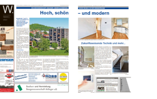 Hoch, schön und modern