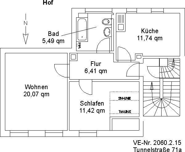 Dachgeschoss-Wohnung in zentraler Lage